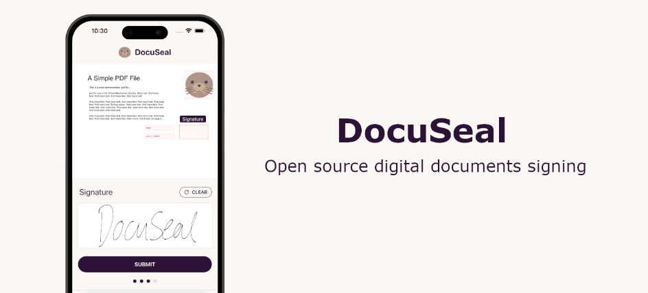 DocuSeal 开源的在线文件签订平台